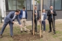 Ünnepélyes faültetés a felújított Kandó Kálmán Kollégium előtt